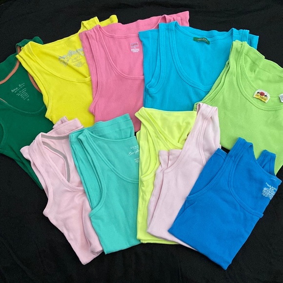 Like new Active Basic Ribbed Racerback Forest Green Tank - Picture 9 of 10